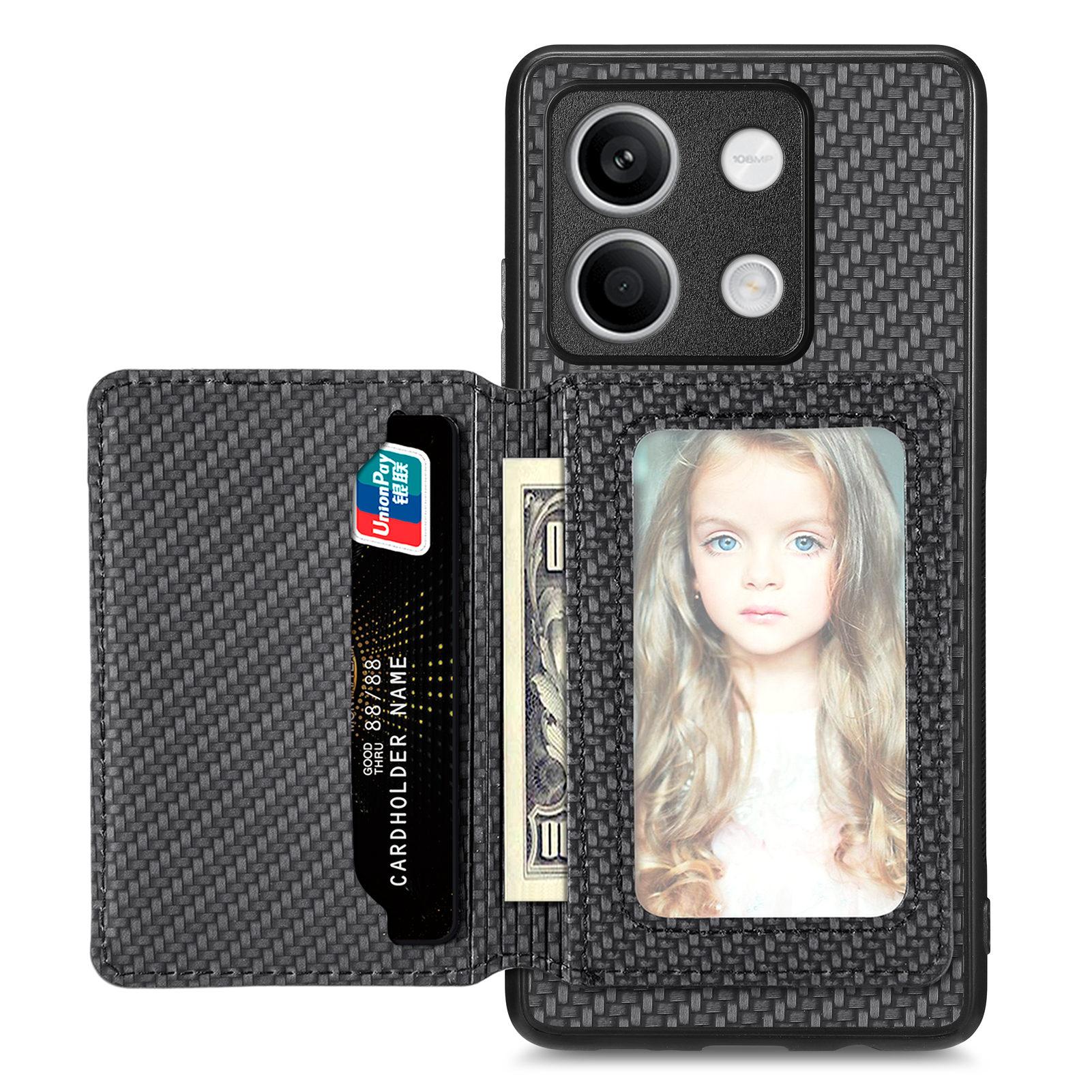 For Xiaomi Redmi Note 13 5G Case Carbon Fiber Texture PU Leather Coated PC+TPU Phone Shell Black
For Xiaomi Redmi Note 13 5G Case Carbon Fiber Texture PU Leather Coated PC+TPU Phone Shell Black