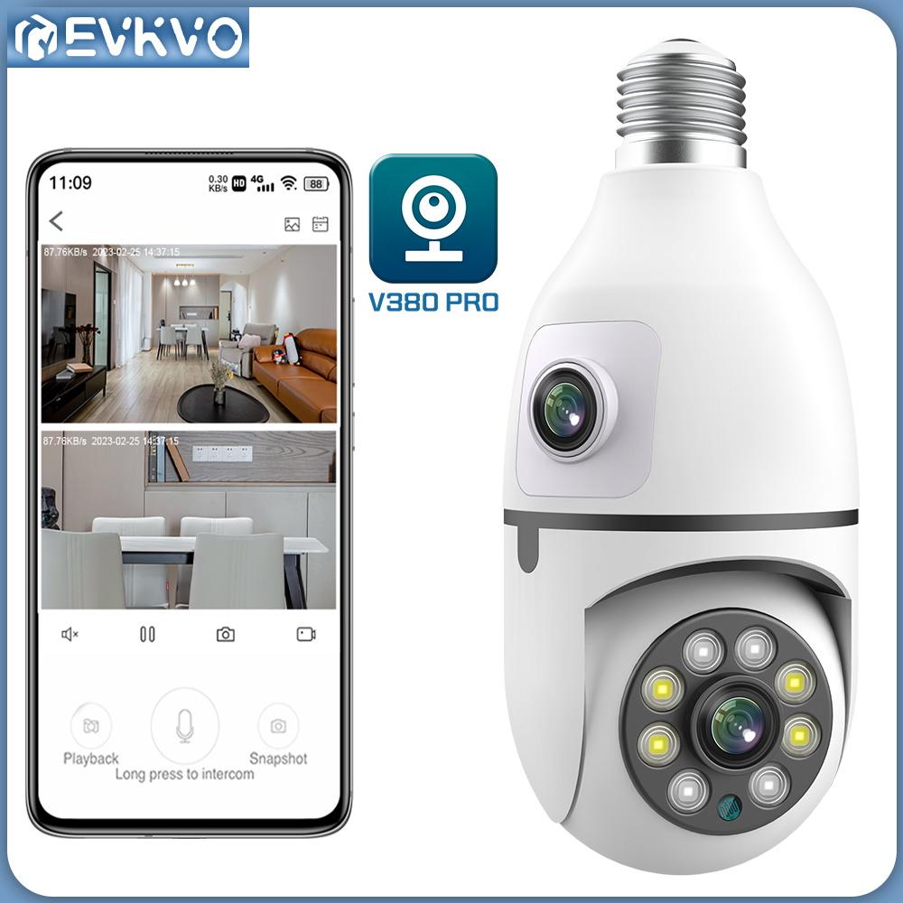 EVKVO V380 Беспроводная 5MP WIFI E27 Лампа Securtiy IP-камера наблюдения Обнаружение движения PTZ 10-кратный зум Цвет ночного видения CCTV
EVKVO V380 Беспроводная 5MP WIFI E27 Лампа Securtiy IP-камера наблюдения Обнаружение движения PTZ 10-кратный зум Цвет ночного видения CCTV