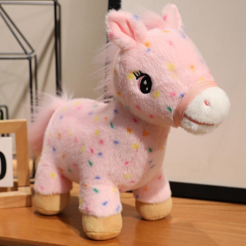 Cute simulation colorful pony doll plush toy pony zodiac horse doll boy soothing rag doll 28cm(0.25kg)
Cute simulation colorful pony doll plush toy pony zodiac horse doll boy soothing rag doll 28cm(0.25kg)