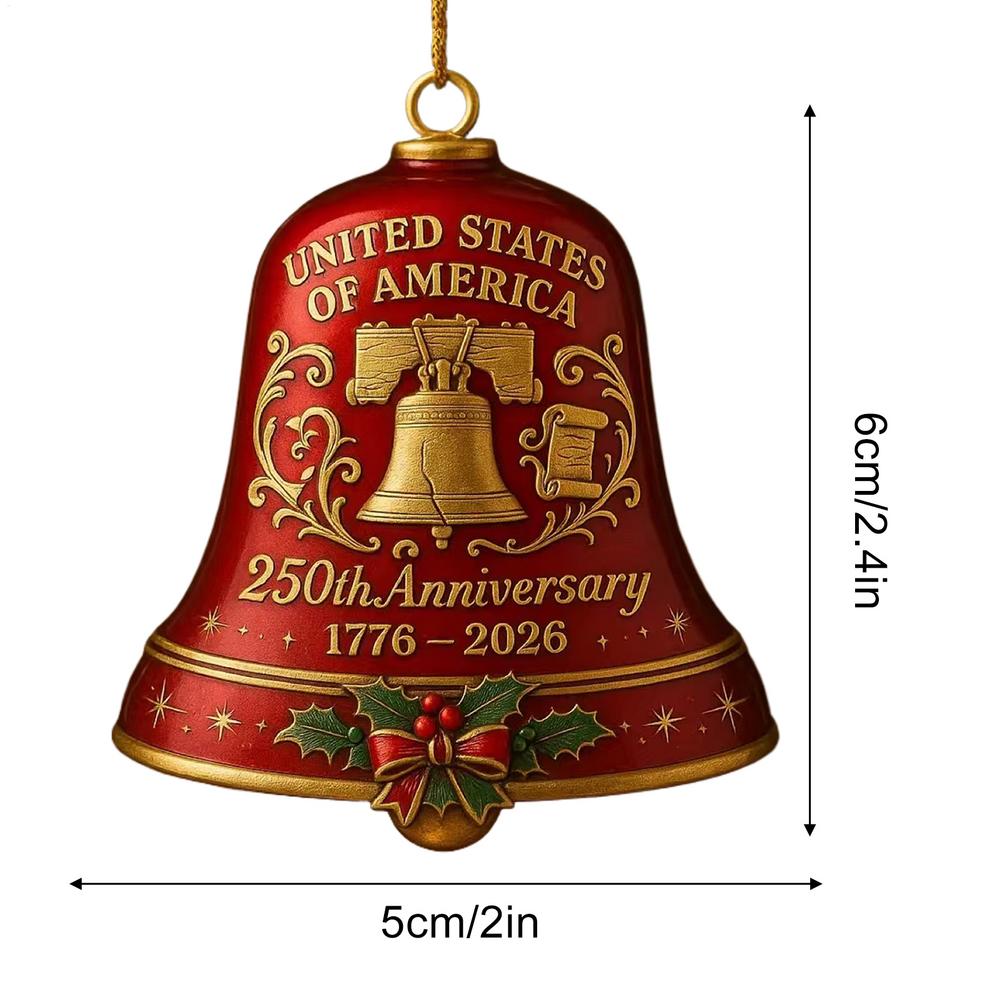 Patriotic Christmas Bell Ornaments Set Holiday Decor for Tree, Window & Yard Festive Atmosphere Pendants for Indoor/Outdoor Other червоний
Patriotic Christmas Bell Ornaments Set Holiday Decor for Tree, Window & Yard Festive Atmosphere Pendants for Indoor/Outdoor Other червоний