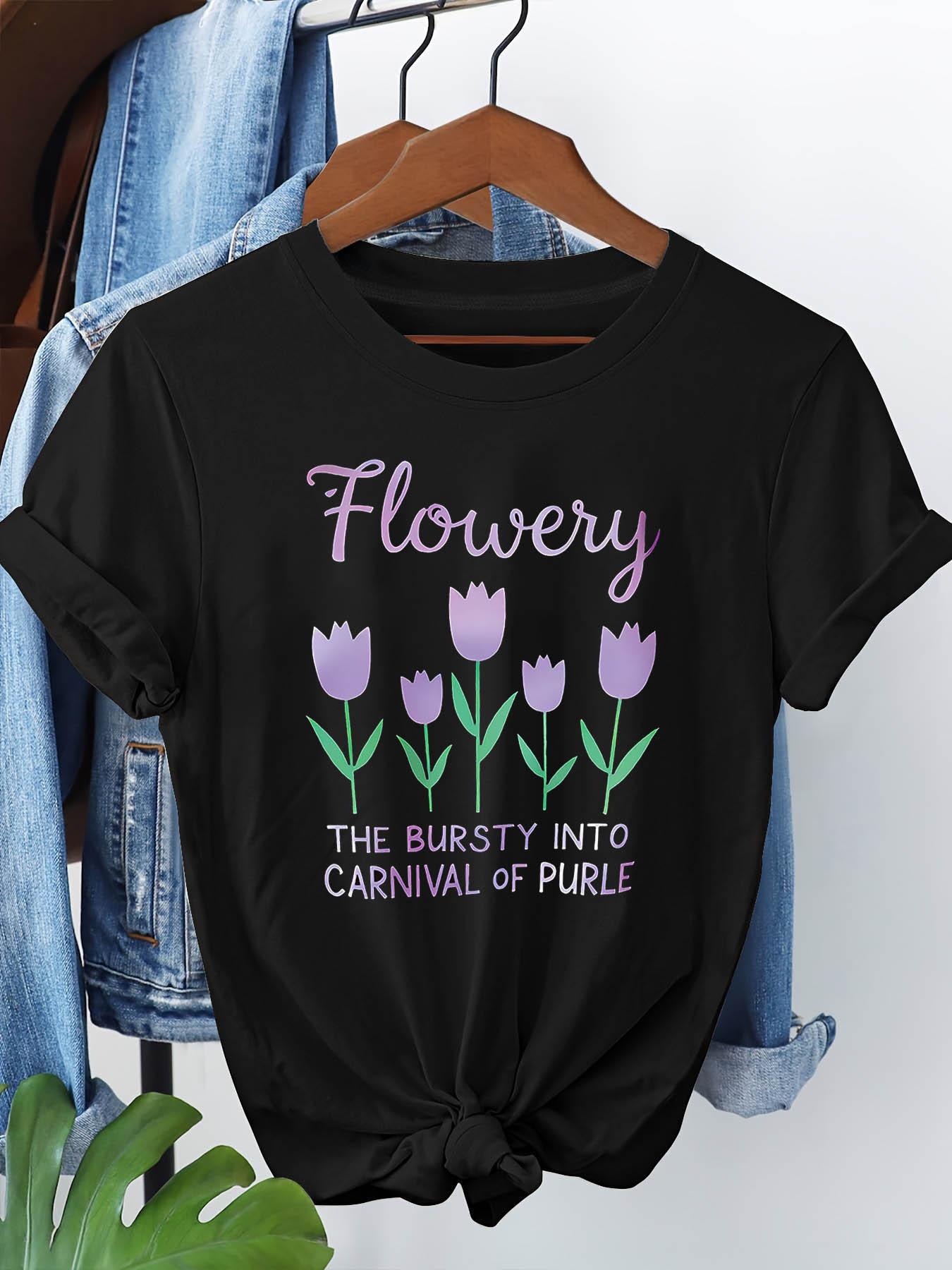 Plus Size - Plus Size - Flowery THE BURSTY INTO CARNIVAL OF PURLE Graphic Print Plus Size Women S T-Shirt, S чёрный
Plus Size - Plus Size - Flowery THE BURSTY INTO CARNIVAL OF PURLE Graphic Print Plus Size Women S T-Shirt, S чёрный