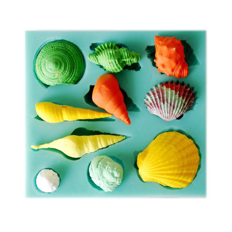 1Pcs DIY Lovely Shell Starfish Conch Sea Silicone Mold Fondant Cake Decorating Tools Soap Mold Cake Chocolate Mould зелёный
1Pcs DIY Lovely Shell Starfish Conch Sea Silicone Mold Fondant Cake Decorating Tools Soap Mold Cake Chocolate Mould зелёный