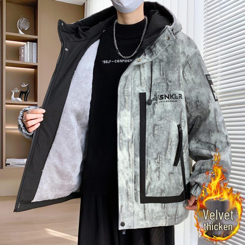 Men s Fleece-Lined Hooded Workwear Jacket - Autumn/Winter 2025 Trend, Windbreaker, High-End Feel, Loose Fit. XL (120-135 Jin)
Men s Fleece-Lined Hooded Workwear Jacket - Autumn/Winter 2025 Trend, Windbreaker, High-End Feel, Loose Fit. XL (120-135 Jin)