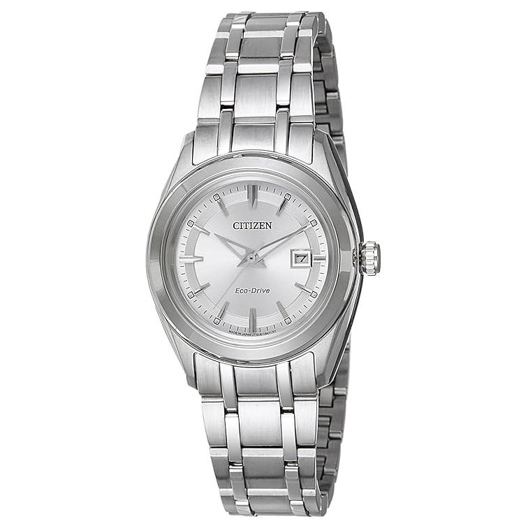 CITIZEN 100m Water Resistant Light Powered Quartz Movement Stainless Steel Strap Watch 29mm FE1060-59A Silver Dial
CITIZEN 100m Water Resistant Light Powered Quartz Movement Stainless Steel Strap Watch 29mm FE1060-59A Silver Dial