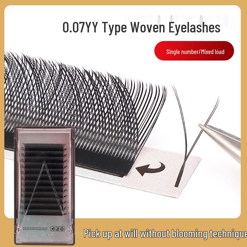 0.07YY Y-Shaped Grafting Eyelashes, Soft Non-Scattered Roots, Double Hair Tips, Mixed Soft Hair Extensions 0.07 C
0.07YY Y-Shaped Grafting Eyelashes, Soft Non-Scattered Roots, Double Hair Tips, Mixed Soft Hair Extensions 0.07 C