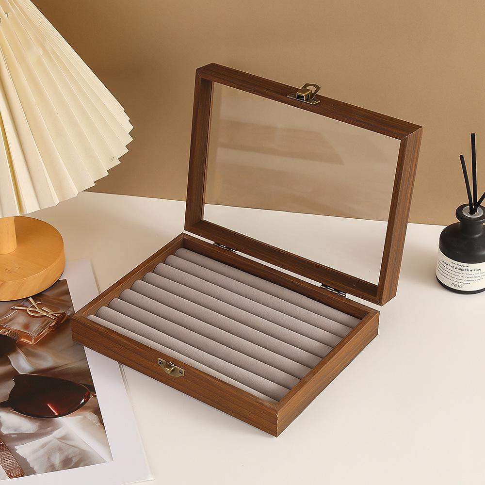 Light Luxury Black Walnut Wood Jewelry Box for Rings, Necklaces & Earrings
Light Luxury Black Walnut Wood Jewelry Box for Rings, Necklaces & Earrings
