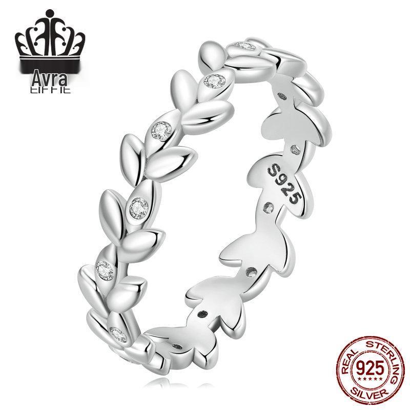 Everly Pure Silver Leaf Ring: S925 Sterling, Rhodium-Plated Zircon Band Hand Jewelry Size 6
Everly Pure Silver Leaf Ring: S925 Sterling, Rhodium-Plated Zircon Band Hand Jewelry Size 6