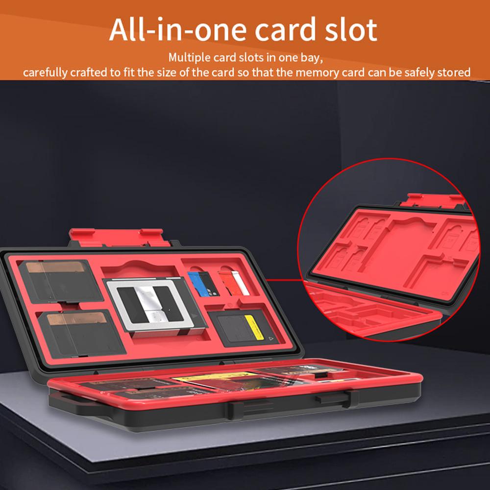SD/TF/XQD/CF Card Storage Case ABS+Rubber Mini Waterproof Memory Card Portable Storage Box Type A
SD/TF/XQD/CF Card Storage Case ABS+Rubber Mini Waterproof Memory Card Portable Storage Box Type A