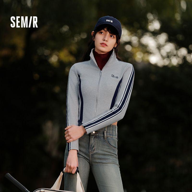 Senma Outwear Women s Short Stand Collar Color Matching Skinny Slimming 2024 New Arrival Spring American Sports Style Jacket Trendy Cool Medium Flower Ash 00510 150/76A/XS
Senma Outwear Women s Short Stand Collar Color Matching Skinny Slimming 2024 New Arrival Spring American Sports Style Jacket Trendy Cool Medium Flower Ash 00510 150/76A/XS