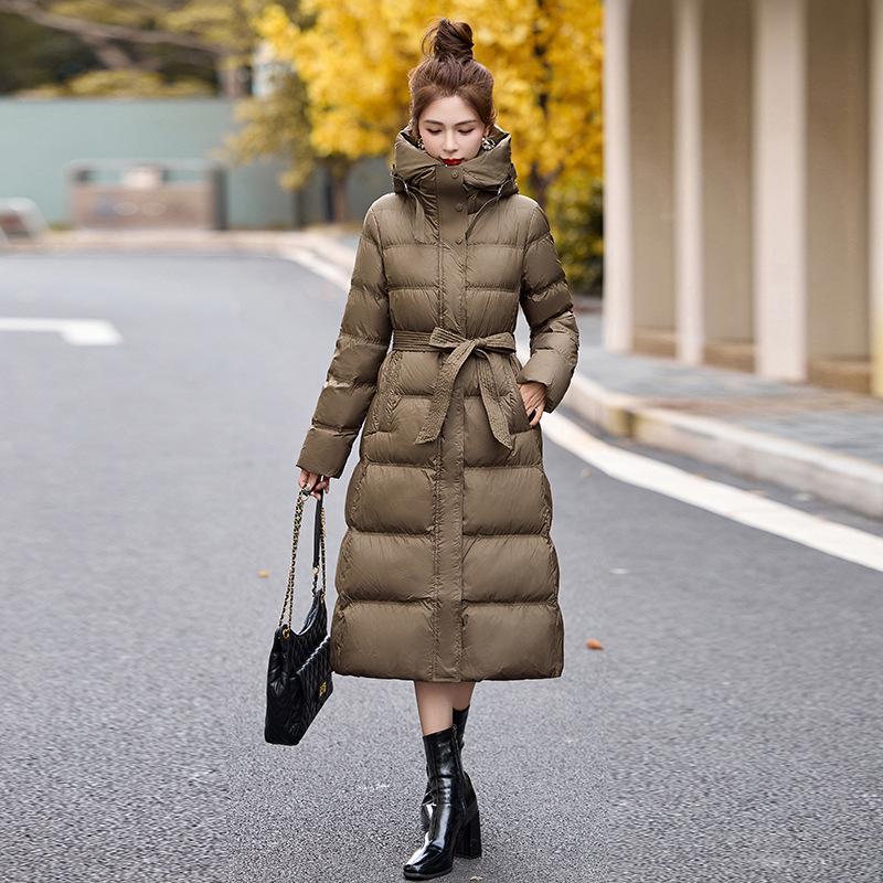 Women s Extra Long Hooded Down Jacket with Belt - Winter Fashion Warmth L (110-120 jin)
Women s Extra Long Hooded Down Jacket with Belt - Winter Fashion Warmth L (110-120 jin)
