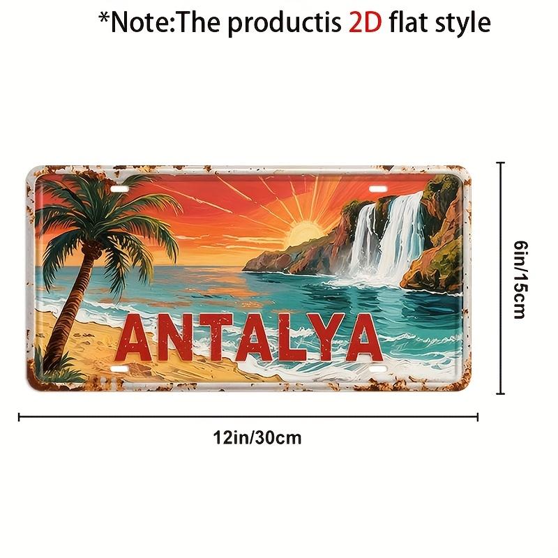 D Flat Decorative Only pc Vintage ANTALYA Metal Decorative Plaque and Ornament Country Style Wall Decor Suitable 15x30cm(5.9x7.8inch)
D Flat Decorative Only pc Vintage ANTALYA Metal Decorative Plaque and Ornament Country Style Wall Decor Suitable 15x30cm(5.9x7.8inch)