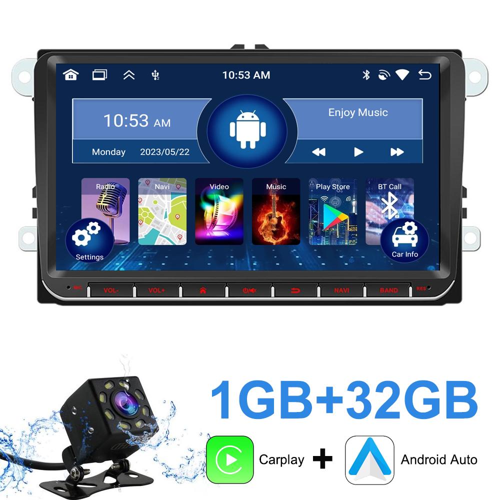 2G+32G /1G+32G Android 13 9-дюймовый IPS-экран Беспроводной CarPlay Android Auto Автомагнитола для VW Jetta Седан Passat Tiguan CC Golf Skoda Радио 1+32GB чёрный
2G+32G /1G+32G Android 13 9-дюймовый IPS-экран Беспроводной CarPlay Android Auto Автомагнитола для VW Jetta Седан Passat Tiguan CC Golf Skoda Радио 1+32GB чёрный