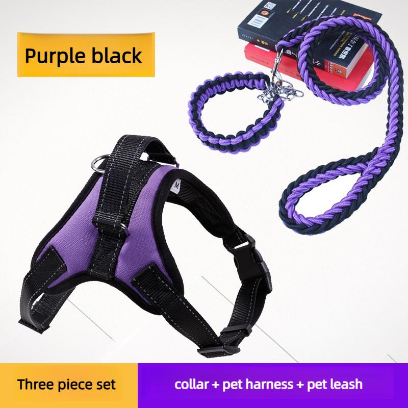 Heavy Duty Dog Harness Set Large Dog Collar Harness Leash Reflective Nylon No Pull Harness Golden Retriever German Shepherd Dog XL
Heavy Duty Dog Harness Set Large Dog Collar Harness Leash Reflective Nylon No Pull Harness Golden Retriever German Shepherd Dog XL