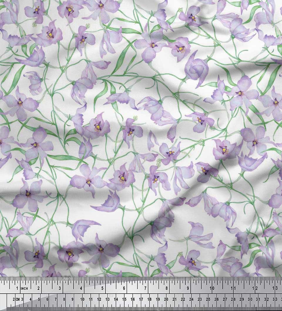 Тканина Soimoi Japan Crepe Satin Leaves & Wild Flower Floral Print Тканина на метри 42 дюйма 42 Inch Wide - Poly Crepe білий
Тканина Soimoi Japan Crepe Satin Leaves & Wild Flower Floral Print Тканина на метри 42 дюйма 42 Inch Wide - Poly Crepe білий