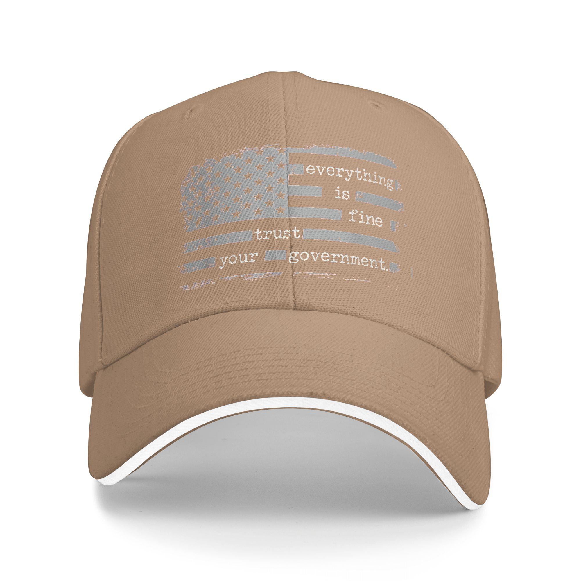 Everything is Fine Trust Your Government Baseball Cap Fitted Retro Trucker Hat Summer Couple Women Hiking Fishing Baseball Caps As Picture хаки
Everything is Fine Trust Your Government Baseball Cap Fitted Retro Trucker Hat Summer Couple Women Hiking Fishing Baseball Caps As Picture хаки