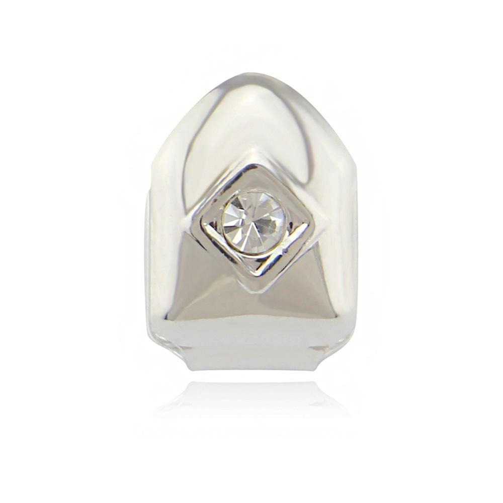 18K Gold-Plated Vampire Fang Grillz with Diamond, Trendy Hip-Hop Halloween Teeth Accessory
18K Gold-Plated Vampire Fang Grillz with Diamond, Trendy Hip-Hop Halloween Teeth Accessory