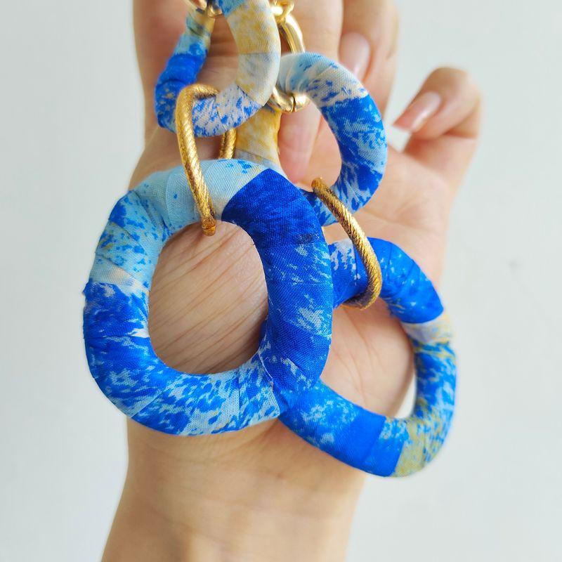 Original Design Fashion Handmade Silk Long Large Earrings Blue, Extra Large
Original Design Fashion Handmade Silk Long Large Earrings Blue, Extra Large