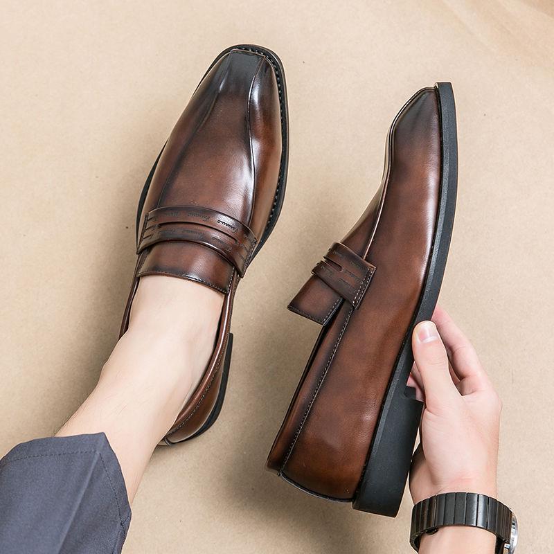 Men s British Formal Leather Loafers - Casual Slip-on Shoes 39
Men s British Formal Leather Loafers - Casual Slip-on Shoes 39