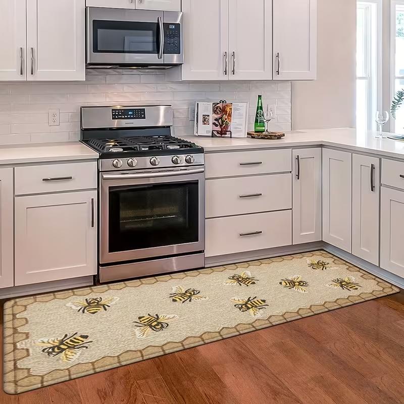 Vintage Bee Pattern Long Mat Soft and Suitable for Corridors Kitchens Bedrooms Beds Farmhouses Balconies Decorative Carpets 40X120CM
Vintage Bee Pattern Long Mat Soft and Suitable for Corridors Kitchens Bedrooms Beds Farmhouses Balconies Decorative Carpets 40X120CM