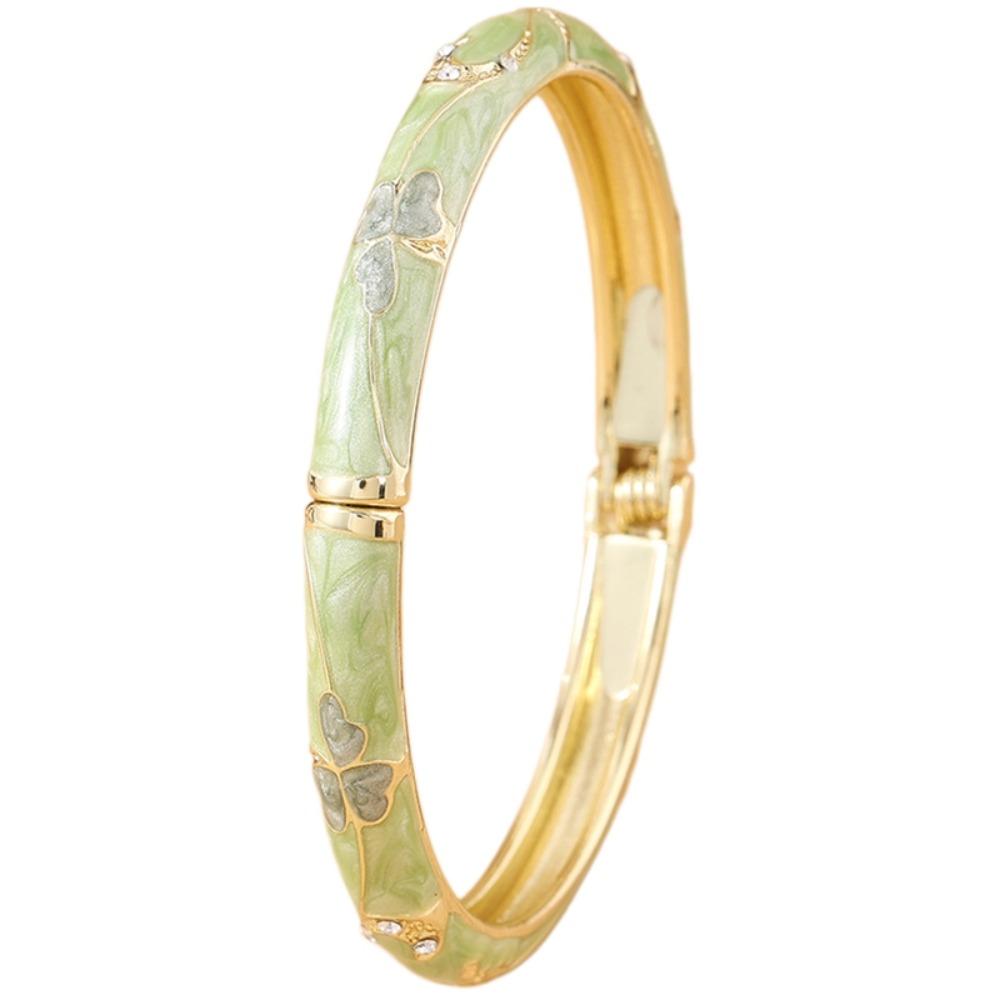 Enamel Floral Vintage Cloisonne Bangle Good Luck Clover Women s Hand Bracelet Jewelry Gifts зелений
Enamel Floral Vintage Cloisonne Bangle Good Luck Clover Women s Hand Bracelet Jewelry Gifts зелений