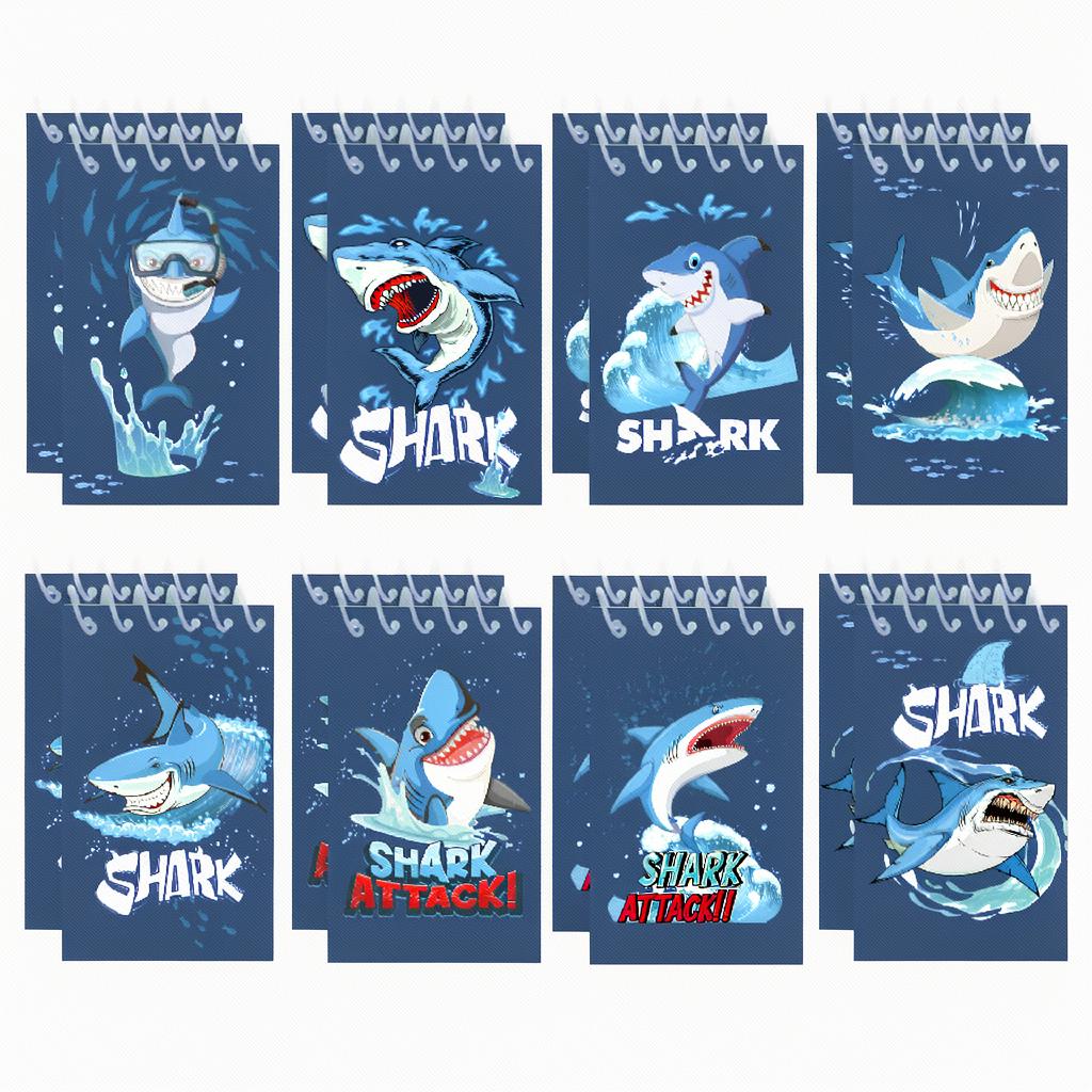 8pcs Shark Spiral Notebook Mini Pocket Notepad Tearable Top Bound 80gsm Paper Student School Portable Note Taking Supplies
8pcs Shark Spiral Notebook Mini Pocket Notepad Tearable Top Bound 80gsm Paper Student School Portable Note Taking Supplies
