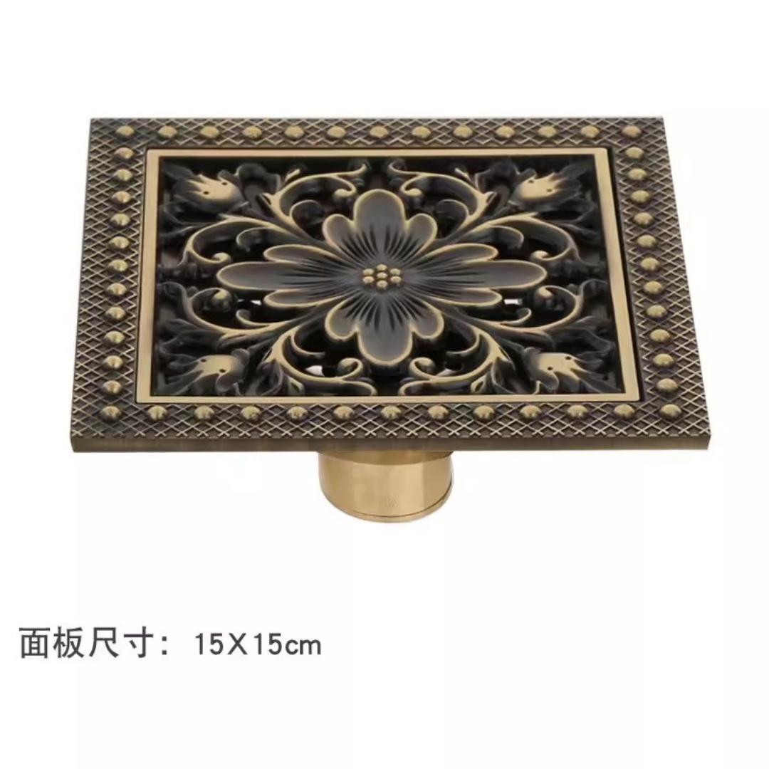 15X15 CM Floor Drains Antique Bronze Brass Shower Floor Drain Bathroom Deodorant Square Floor Drain Strainer Cover Grate Waste
15X15 CM Floor Drains Antique Bronze Brass Shower Floor Drain Bathroom Deodorant Square Floor Drain Strainer Cover Grate Waste