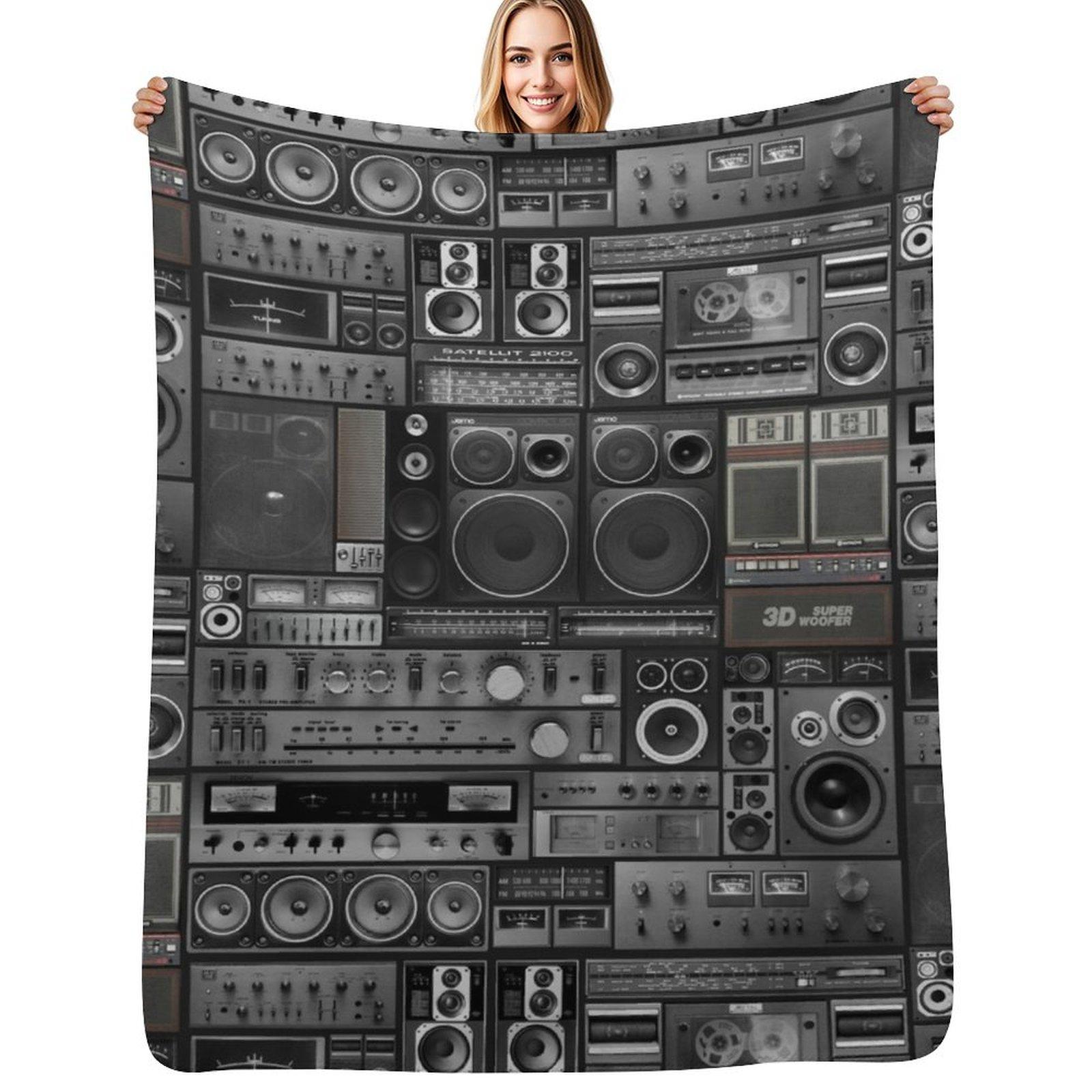 Hifidelity Remix Throw Blanket Multi Purpose Soft Warm Blanket for Home Travel 102x76cm(40x30in)
Hifidelity Remix Throw Blanket Multi Purpose Soft Warm Blanket for Home Travel 102x76cm(40x30in)