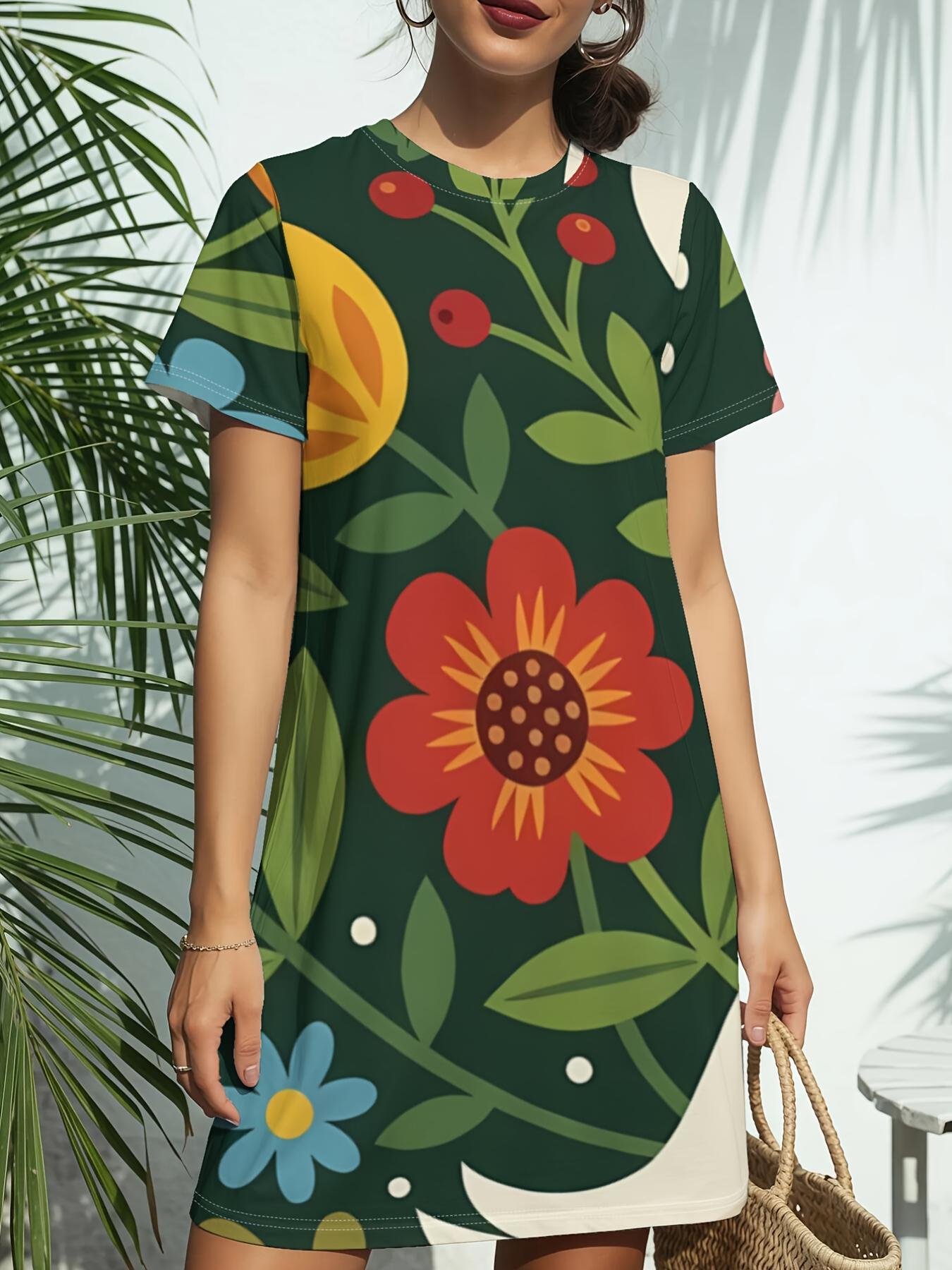 Short Sleeve Crew Neck Dress for Women. Featuring a Trendy American Digital Print. Ideal for Casual Wear in Spring And Summer. This Elegant nd Stis XL дубильная кора
Short Sleeve Crew Neck Dress for Women. Featuring a Trendy American Digital Print. Ideal for Casual Wear in Spring And Summer. This Elegant nd Stis XL дубильная кора