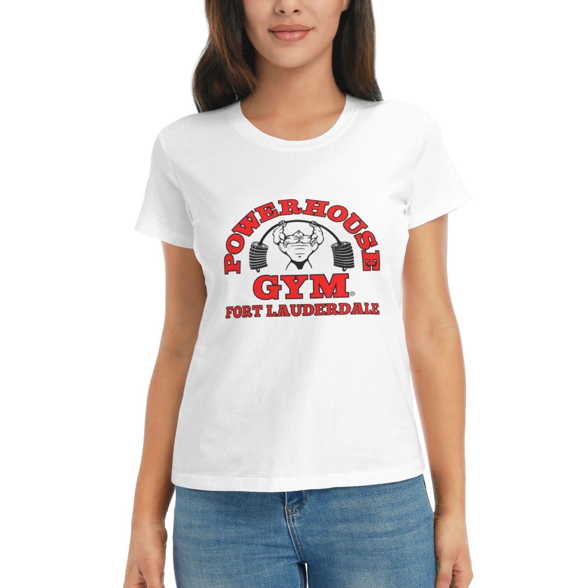 Women TShirt Powerhouse Gym Motivation Summer Short Sleeve Tees Crew Neck Cotton T Shirts Clothes Tops Streetwear S
Women TShirt Powerhouse Gym Motivation Summer Short Sleeve Tees Crew Neck Cotton T Shirts Clothes Tops Streetwear S