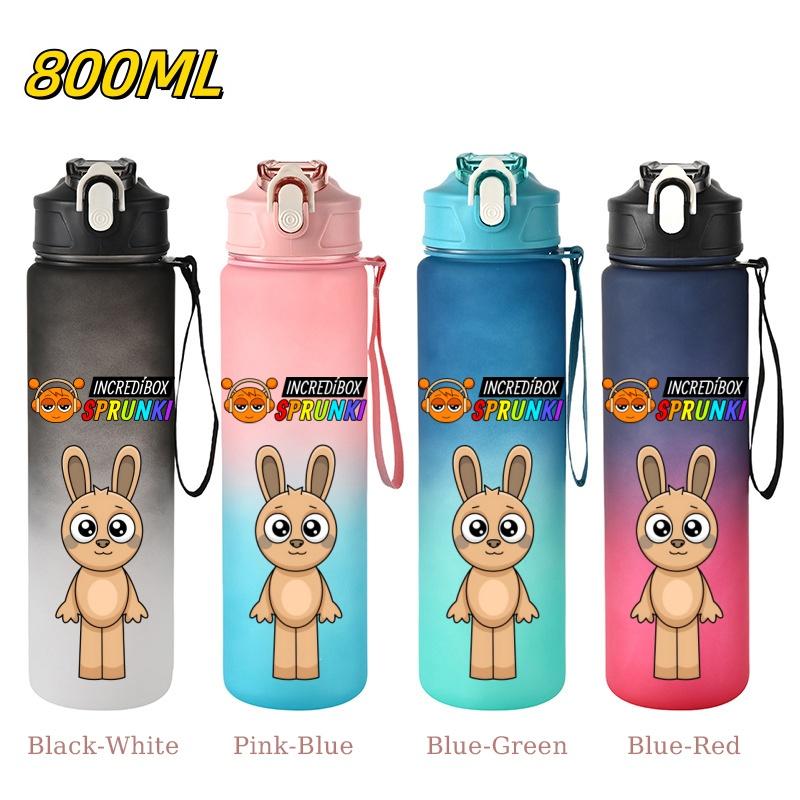 Sports Water Bottle Leak Proof Gradient Plastic Cup Outdoor Sport Travel Gym Fitness Jugs Student Portable Straw 800ML with Kid Friendly Entertaining Blue-Red-1PCS
Sports Water Bottle Leak Proof Gradient Plastic Cup Outdoor Sport Travel Gym Fitness Jugs Student Portable Straw 800ML with Kid Friendly Entertaining Blue-Red-1PCS