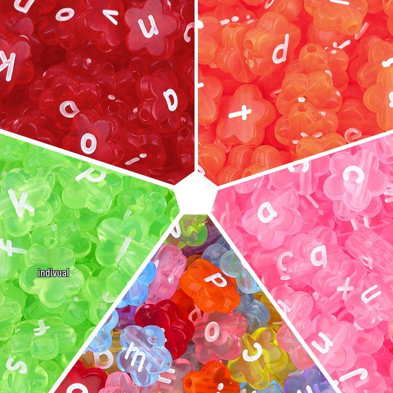 50-Piece Pack: Transparent Acrylic Flower Letter Beads in Candy Colors - Peach Blossom Shape for DIY Beading Length: 11mm, Thickness: 4.2mm, Hole: 1.9mm
50-Piece Pack: Transparent Acrylic Flower Letter Beads in Candy Colors - Peach Blossom Shape for DIY Beading Length: 11mm, Thickness: 4.2mm, Hole: 1.9mm