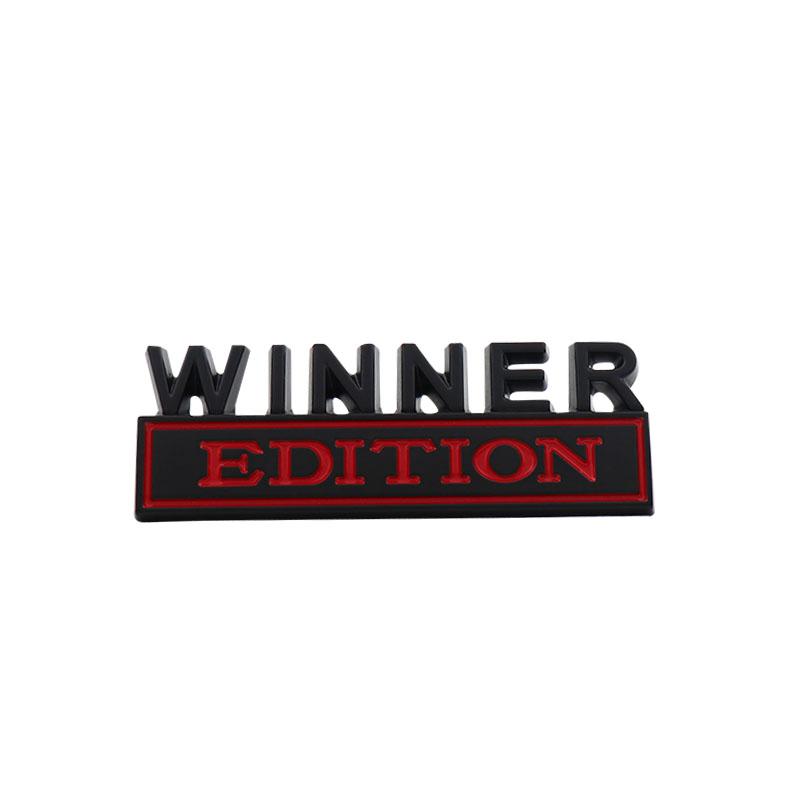 3D Car Styling WINNER EDITION car Grille Fender trunk Rear Bonnet Nameplate Decal Emblem Badge Sticker black-red
3D Car Styling WINNER EDITION car Grille Fender trunk Rear Bonnet Nameplate Decal Emblem Badge Sticker black-red