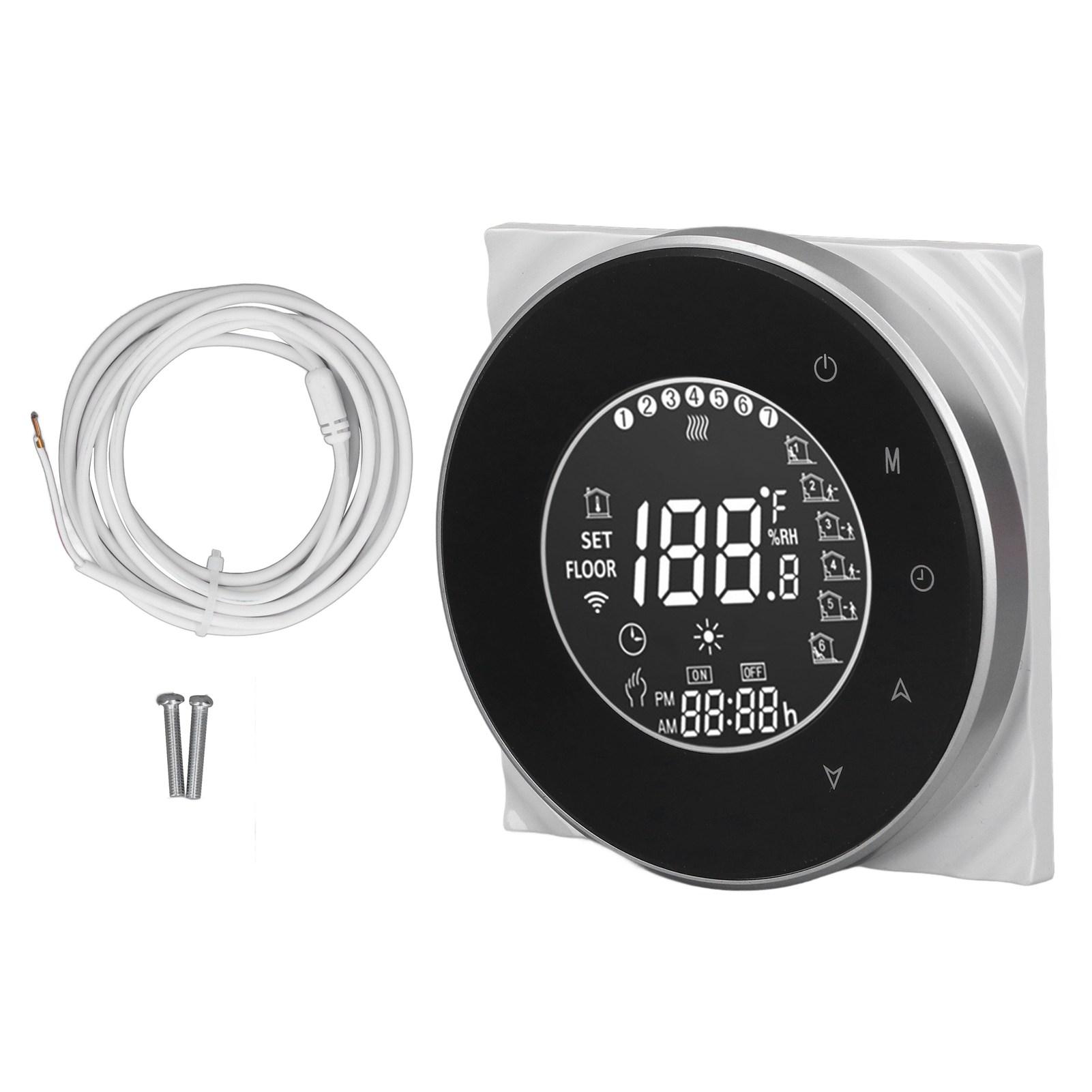 Smart Floor Heat Thermostat Voice Phone Control LCD Touch Screen WiFi Thermostat for Electric
Smart Floor Heat Thermostat Voice Phone Control LCD Touch Screen WiFi Thermostat for Electric