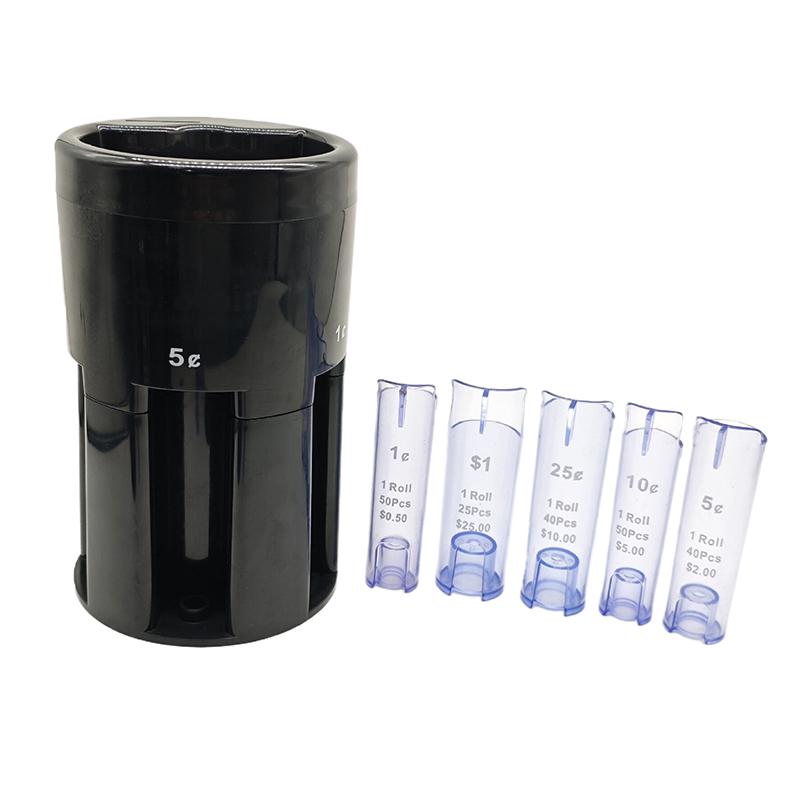 Pvc Automatic Coin Sorter 5-In-1 With Coin Wrappers - Quick & Accurate Coin Counter, Portable Change Organizer Bank Jar чорний
Pvc Automatic Coin Sorter 5-In-1 With Coin Wrappers - Quick & Accurate Coin Counter, Portable Change Organizer Bank Jar чорний