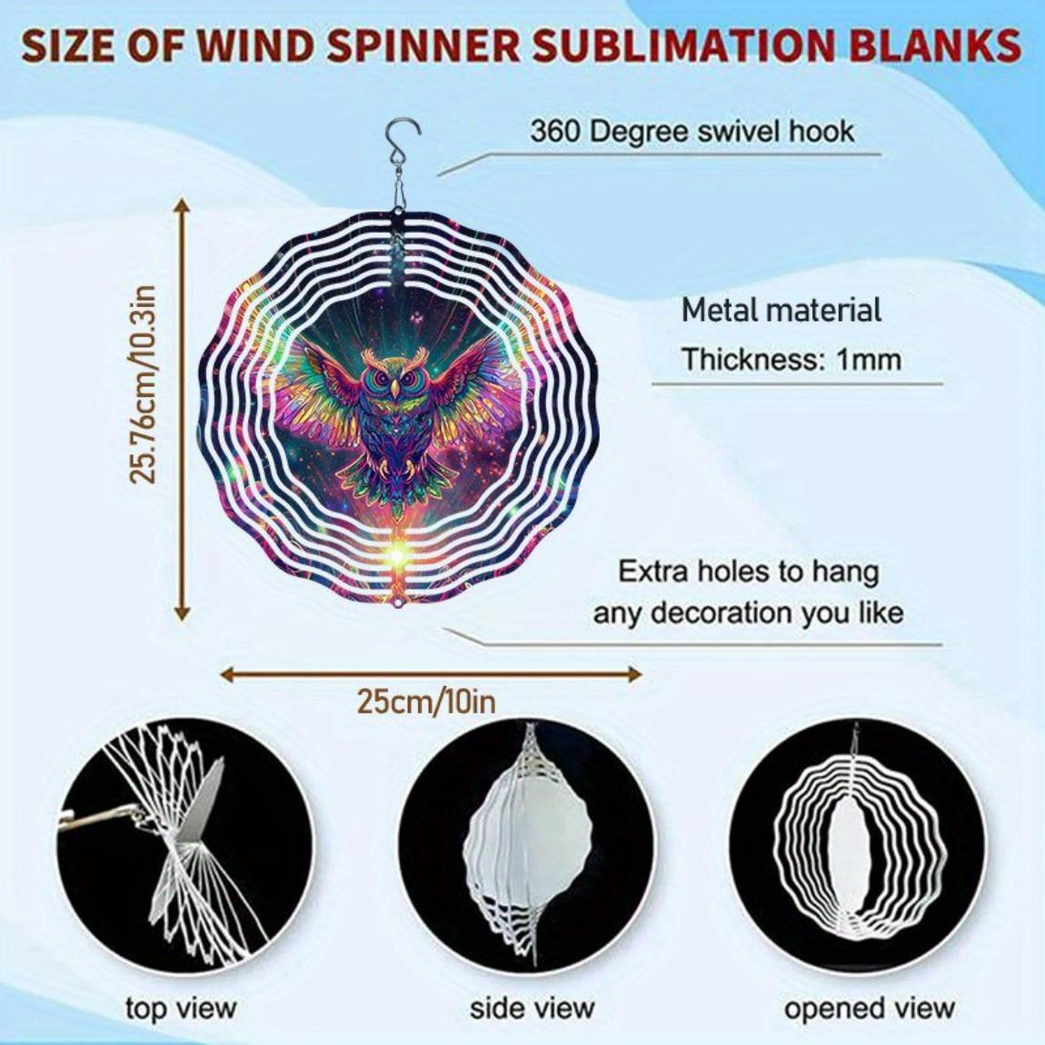 3D Металлический Флюгер Сова на Солнечной Батарее - Красочный Декор для Сада с Вращающимся на 360° Крючком 01A