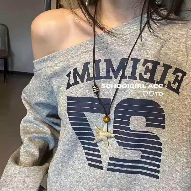 Resin starfish wooden bead pendant necklace simple temperament versatile collarbone chain fashionable niche high-end jewelry
Resin starfish wooden bead pendant necklace simple temperament versatile collarbone chain fashionable niche high-end jewelry