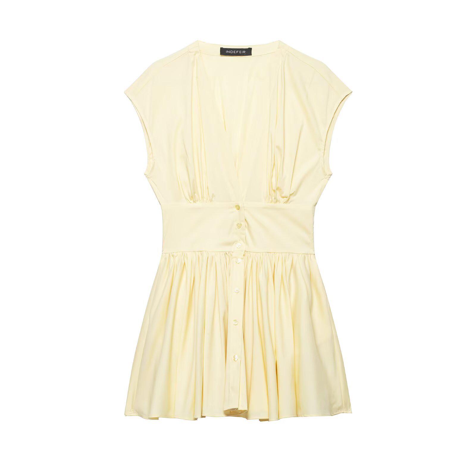 European and American Style Women s Poplin Mini Dress 4661348725 Extra Small светло-желтого
European and American Style Women s Poplin Mini Dress 4661348725 Extra Small светло-желтого