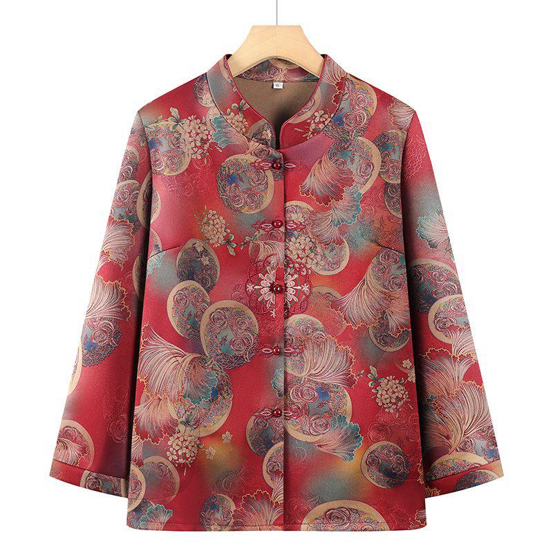 Grandma s Loose Plus-Size Spring Shirt for Women Aged 60-70 XL 40-50kg червоний
Grandma s Loose Plus-Size Spring Shirt for Women Aged 60-70 XL 40-50kg червоний