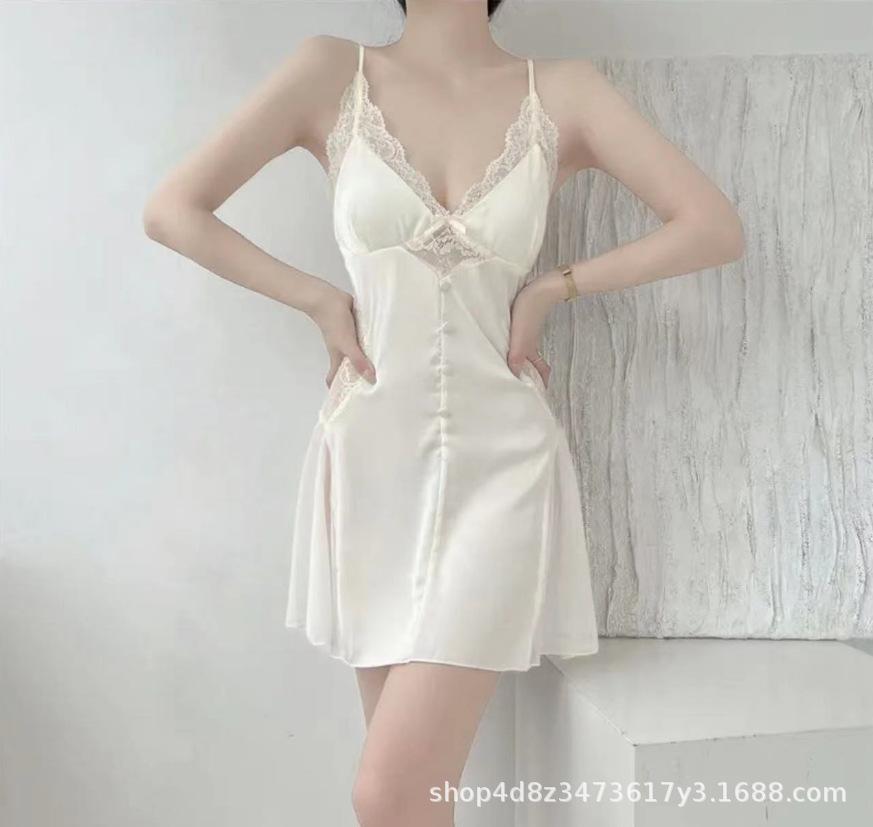 Sexy lace mesh perspective seduction pure desire private house low-cut nightgown women s silk women s summer suspenders pajamas home XXL
Sexy lace mesh perspective seduction pure desire private house low-cut nightgown women s silk women s summer suspenders pajamas home XXL