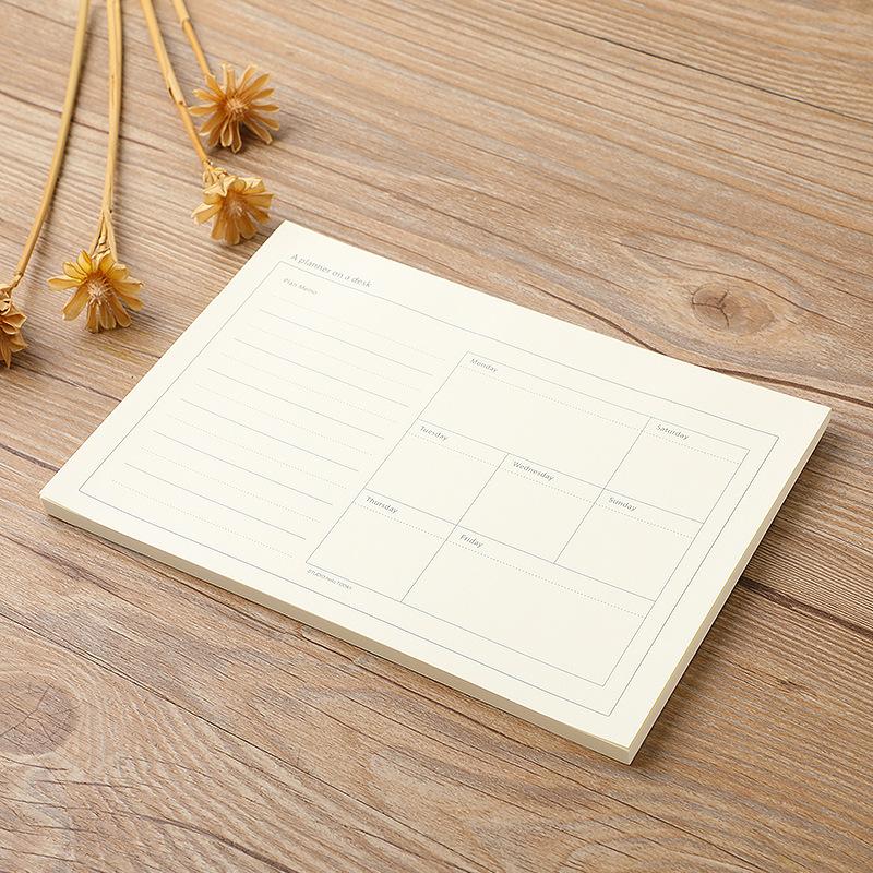 Office School Supplies Creative Small and Fresh Portable Schedule Progress Plan Blank Can Tear Weekly Plan Note Pad Kawai
Office School Supplies Creative Small and Fresh Portable Schedule Progress Plan Blank Can Tear Weekly Plan Note Pad Kawai