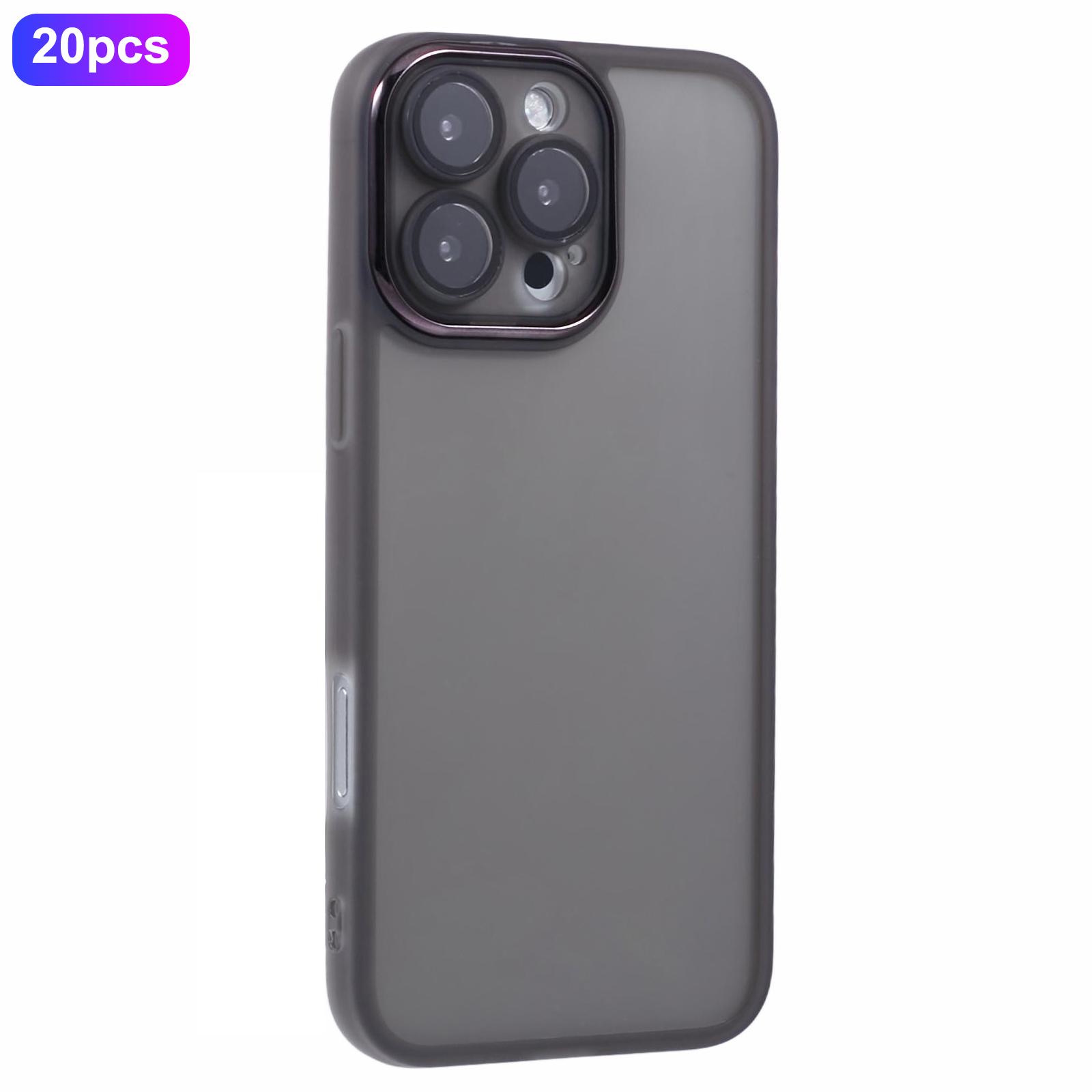 Bulk Purchasing 20Pcs For iPhone 16 Pro Case Electroplated Camera Frame TPU Phone Cover Precise Cutouts Transparent Black
Bulk Purchasing 20Pcs For iPhone 16 Pro Case Electroplated Camera Frame TPU Phone Cover Precise Cutouts Transparent Black