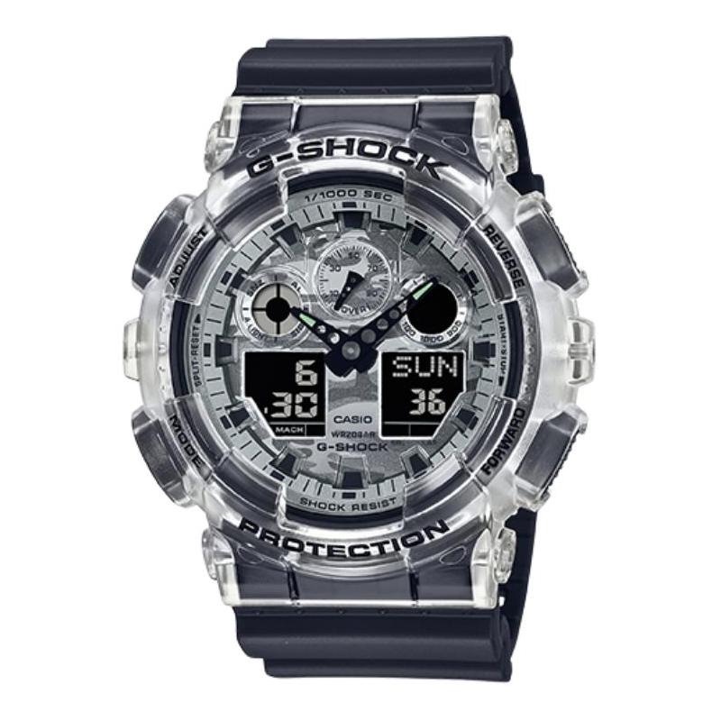 Casio LCD/pointer dual display series 200m waterproof quartz movement resin strap Japanese and Korean watch men s watch black dial GA-100SKC-1APR чорний
Casio LCD/pointer dual display series 200m waterproof quartz movement resin strap Japanese and Korean watch men s watch black dial GA-100SKC-1APR чорний