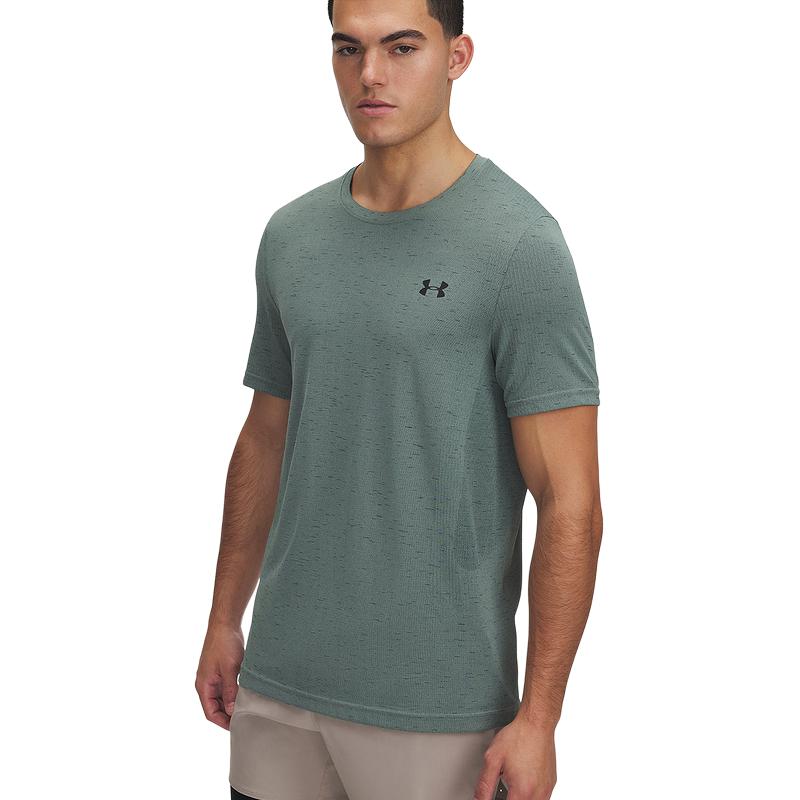 Under Armour Быстросохнущая спортивная футболка с круглым вырезом для мужчин, топы, зеленая 1382801-348 L
Under Armour Быстросохнущая спортивная футболка с круглым вырезом для мужчин, топы, зеленая 1382801-348 L