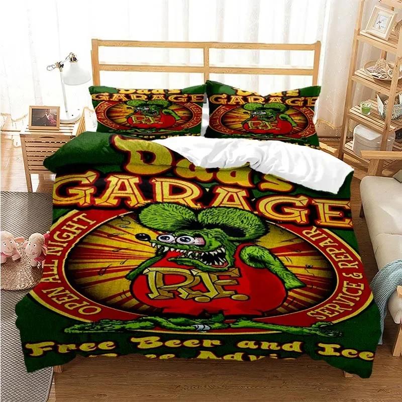 Cartoon Rat Fink Comfortable Duvet Quilt Cover Pillowcase Bedding Set Children Bedroom Decoration Home Textile 135x200cm
Cartoon Rat Fink Comfortable Duvet Quilt Cover Pillowcase Bedding Set Children Bedroom Decoration Home Textile 135x200cm