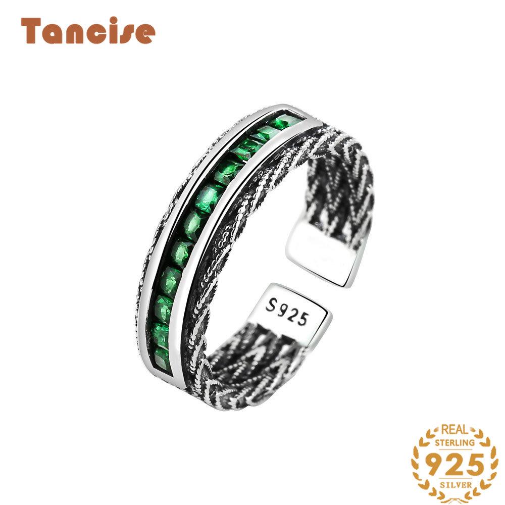 Tancise Classic стерлингового серебра 925 пробы кольцо с цирконом женские ювелирные изделия свадебное обещание вечерние подарок зелёный
Tancise Classic стерлингового серебра 925 пробы кольцо с цирконом женские ювелирные изделия свадебное обещание вечерние подарок зелёный