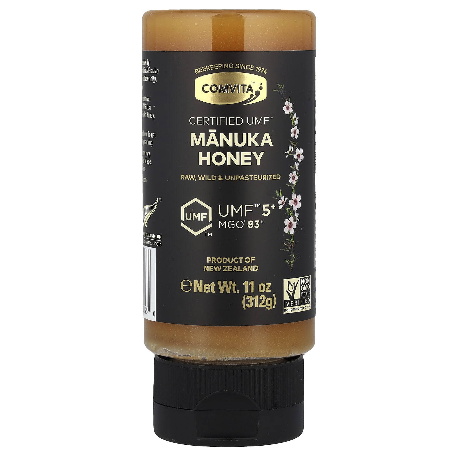 Manuka Honey, Umf 5+, Mgo 83+, 312G(11Oz)
Manuka Honey, Umf 5+, Mgo 83+, 312G(11Oz)