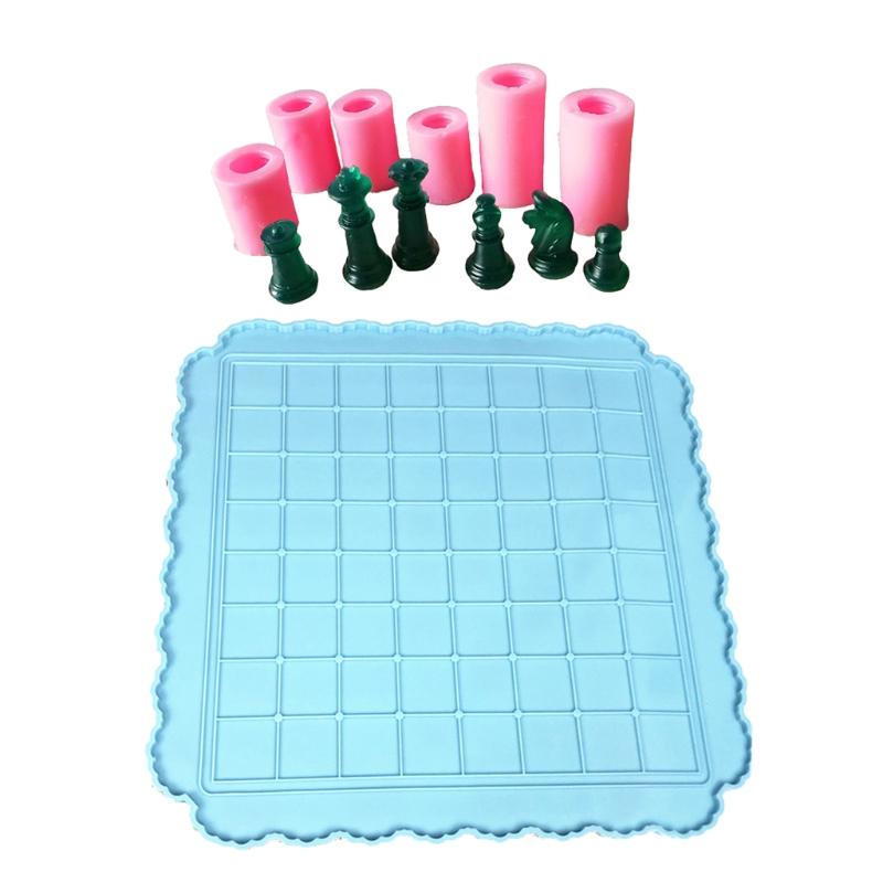 7 шт. шахматная доска, шахматная силиконовая форма из смолы, формы для шахматной доски для литья смолы, силиконовая форма, инструмент для изготовления рукоделия 
7 шт. шахматная доска, шахматная силиконовая форма из смолы, формы для шахматной доски для литья смолы, силиконовая форма, инструмент для изготовления рукоделия