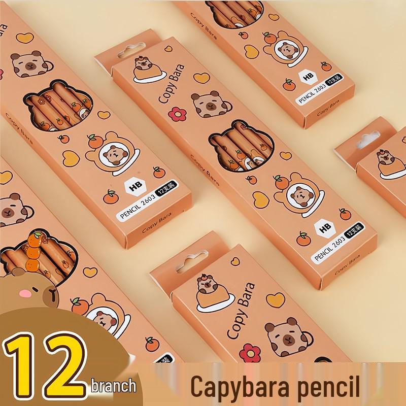 Набор мультяшных карандашей HB «Капибара» - Коробка из 12 штук для учеников начальной школы HB
Набор мультяшных карандашей HB «Капибара» - Коробка из 12 штук для учеников начальной школы HB