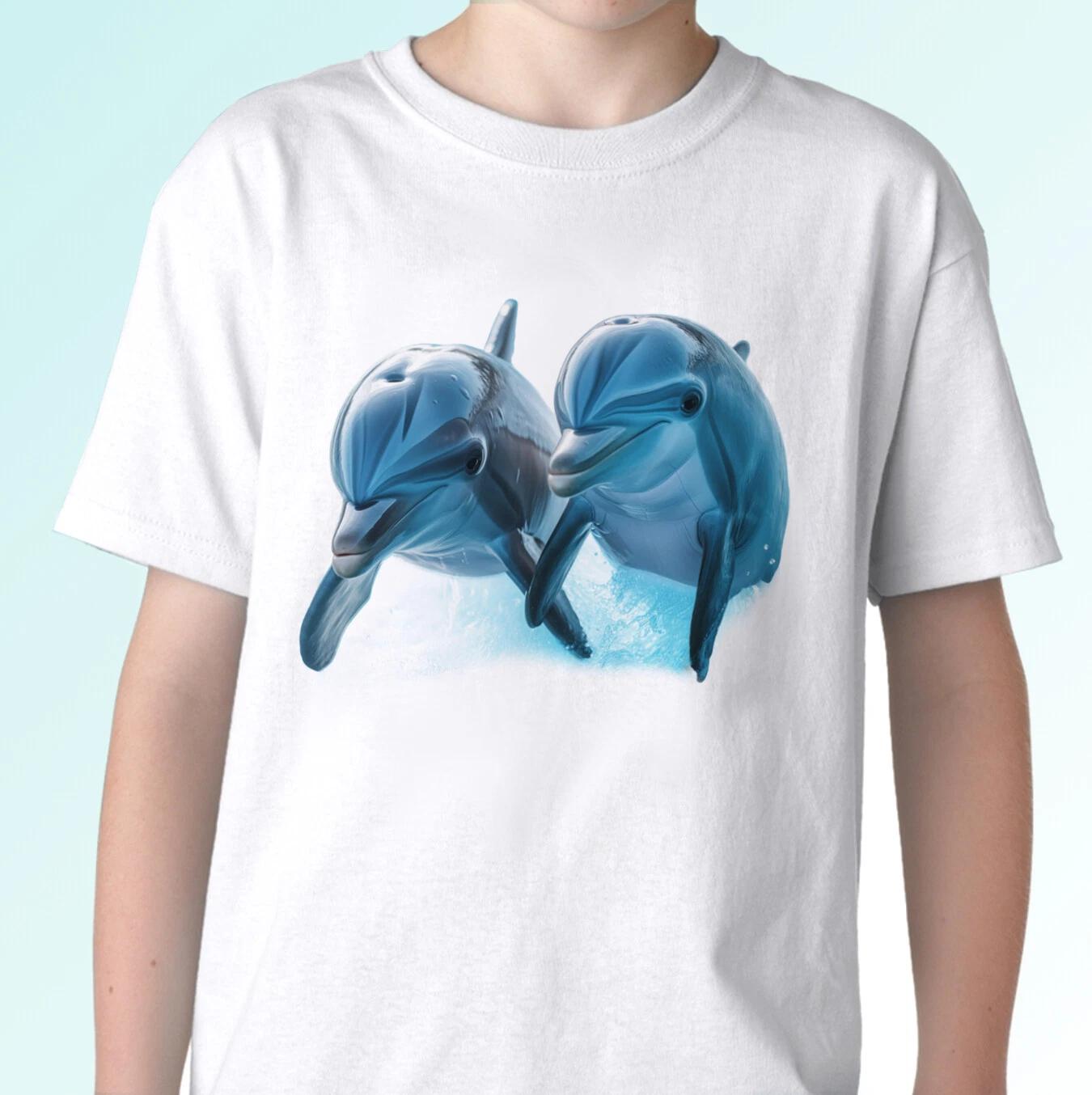 Dolphins kids boys T-Shirt tee animal top porpoises gift s s kids baby sizes 120
Dolphins kids boys T-Shirt tee animal top porpoises gift s s kids baby sizes 120