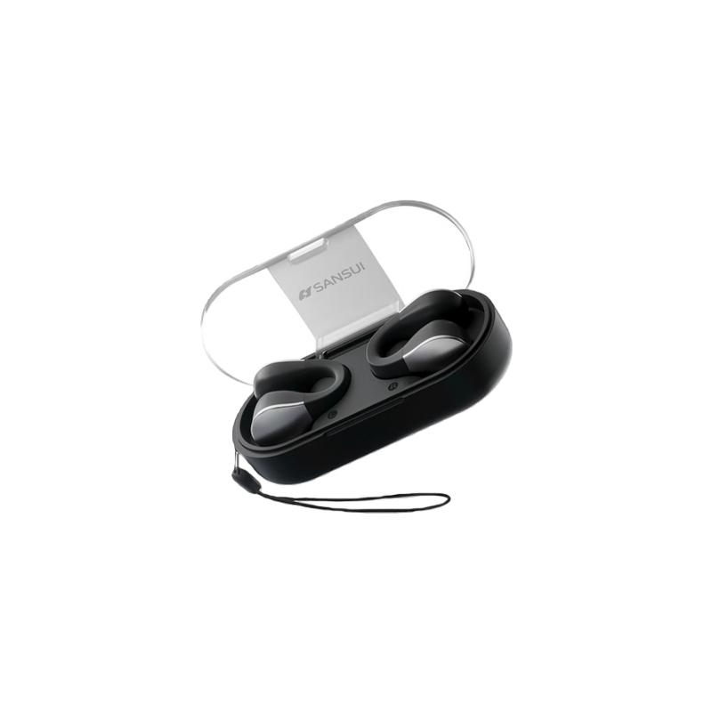 SANSUI Bluetooth Headphones, Bone Conduction Concept, Open-Ear Wireless, Ear Clip-On, Black чорний
SANSUI Bluetooth Headphones, Bone Conduction Concept, Open-Ear Wireless, Ear Clip-On, Black чорний